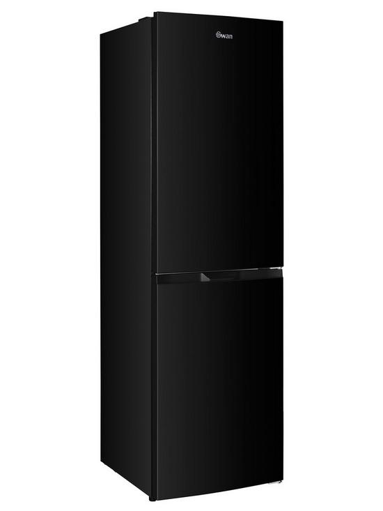 stillFront image of swan-sr156120b-55cm-wide-total-no-frost-5050-split-fridge-freezer-black