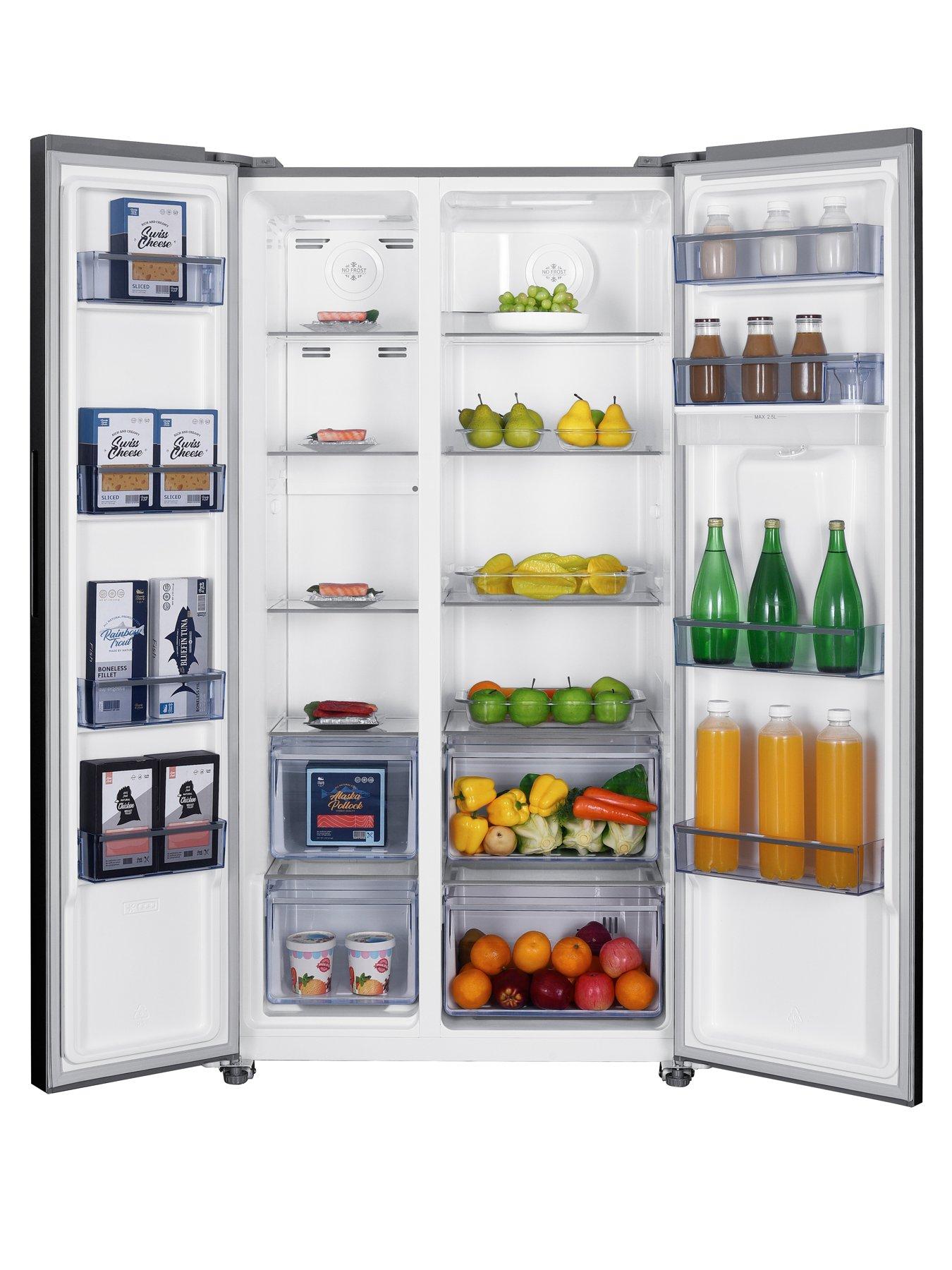 Image 3 of 7 of Swan SR156110I 91cm Wide, Total No Frost, American Style Fridge Freezer with Water Dispenser - Inox