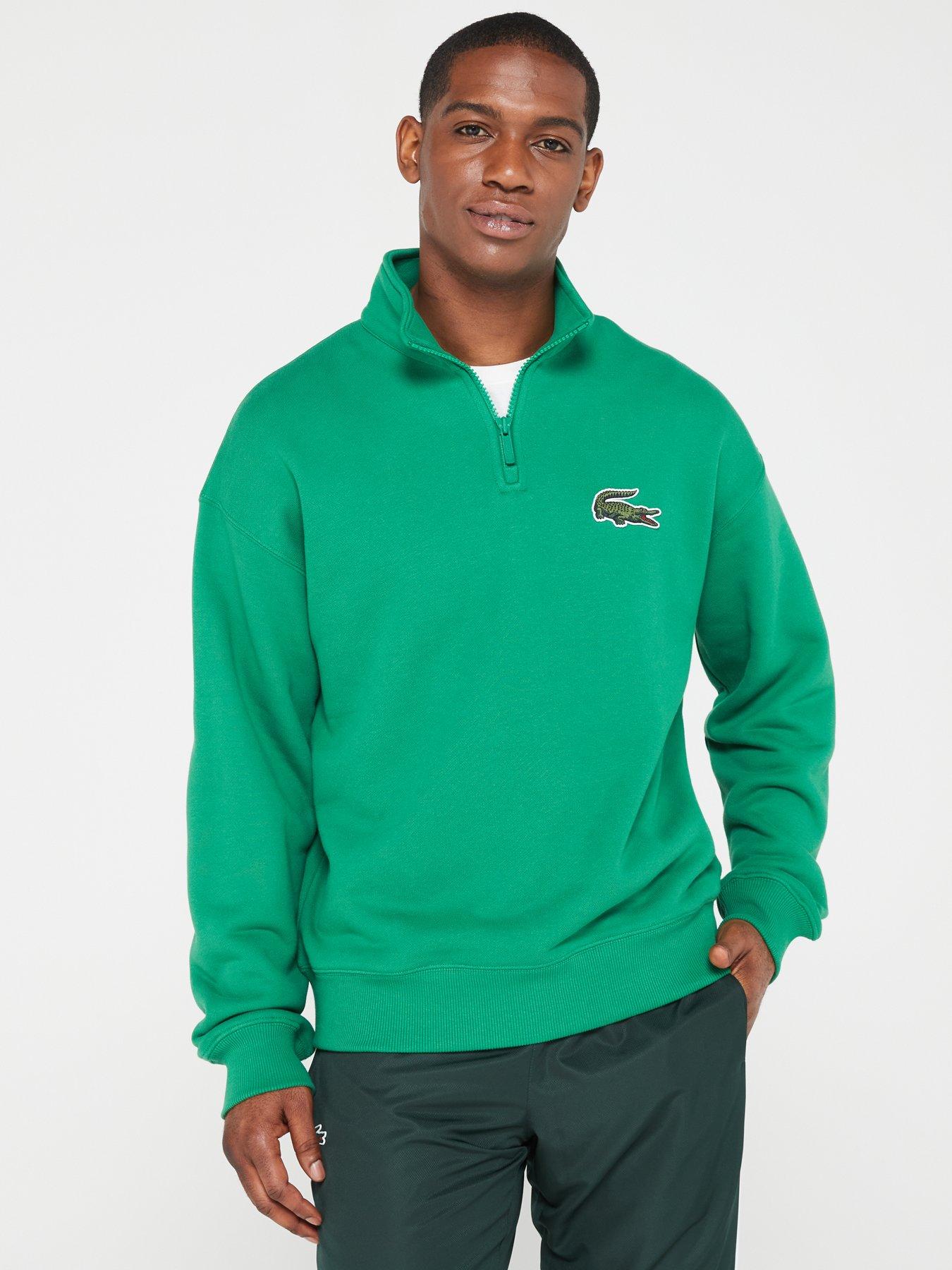 Green on sale lacoste sweatshirt