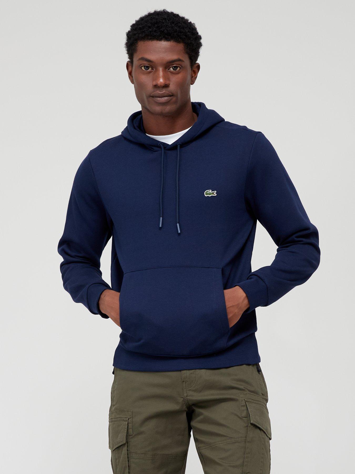 Lacoste Core Fleece Overhead Hoodie - Dark Blue
