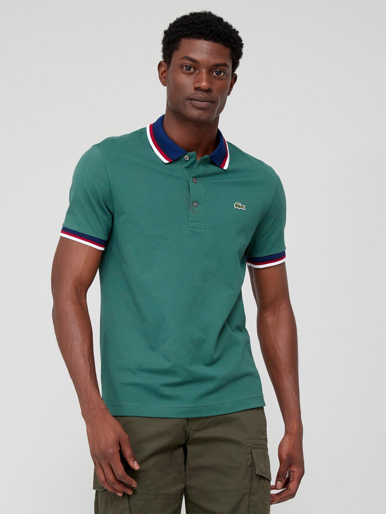 Dark green lacoste polo shirt sale