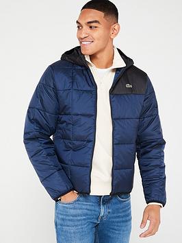 Lacoste Padded Jacket - Dark Blue, Dark Blue, Size L, Men