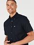  image of lacoste-short-sleeve-oxford-shirt-navy