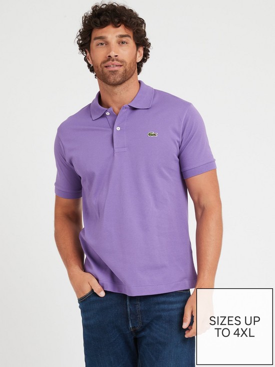 front image of lacoste-l1212-classic-polo-shirt-purple