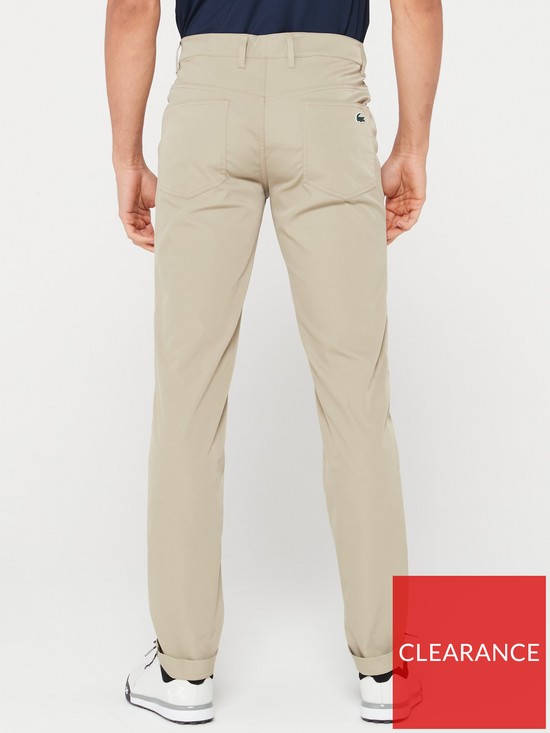 stillFront image of lacoste-golf-essentials-chino-trousers-brown