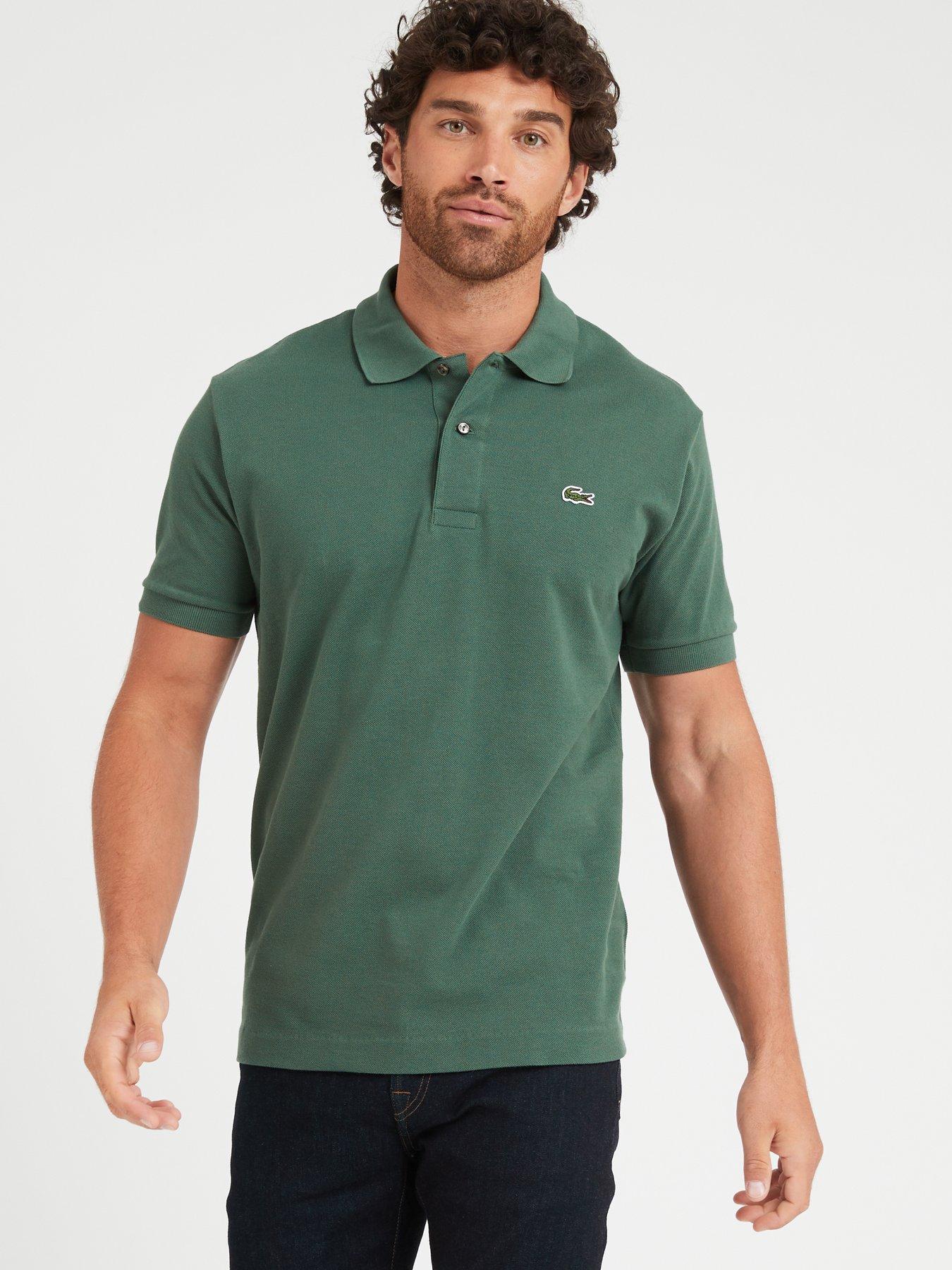 Olive green shop lacoste polo