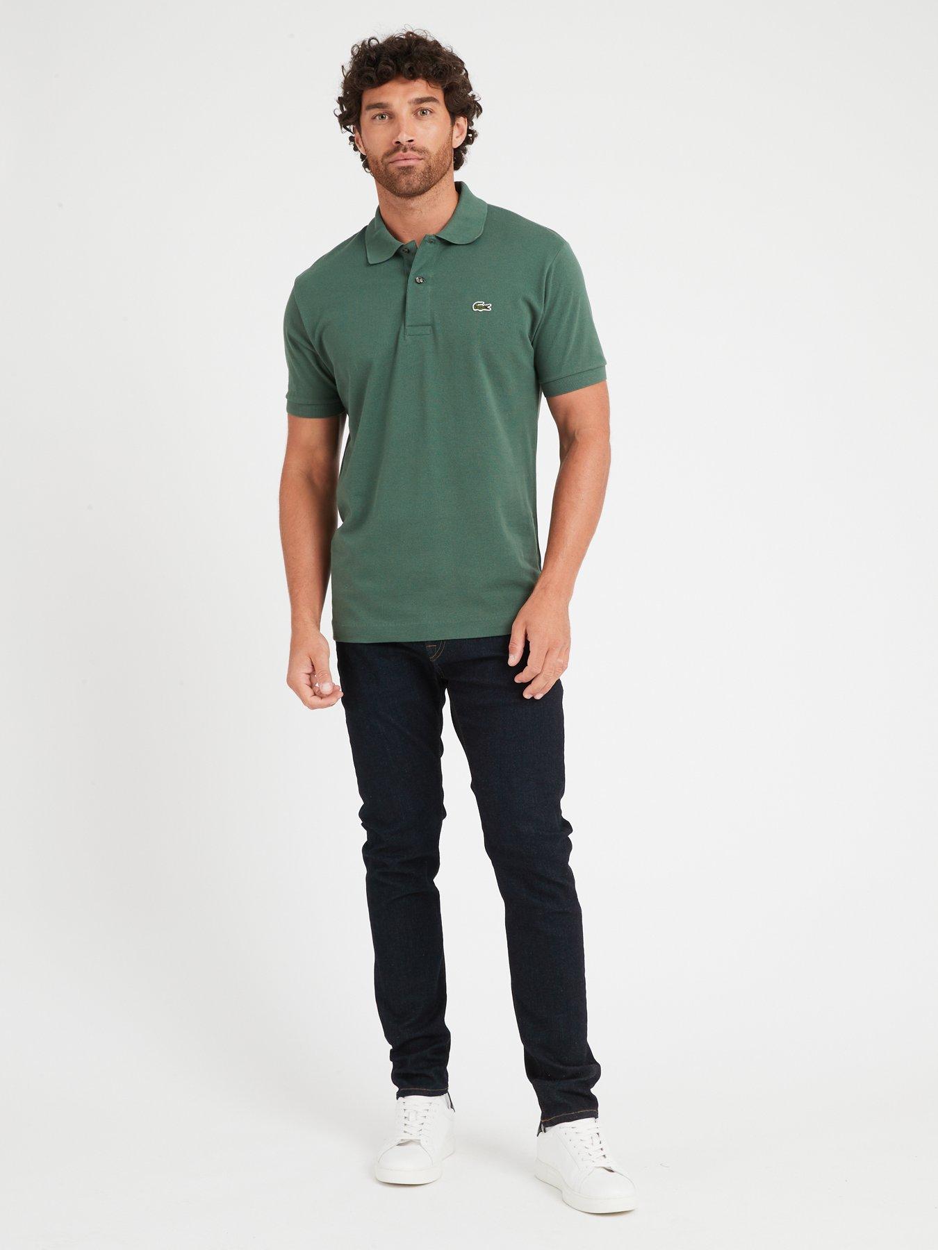 Khaki green on sale lacoste polo