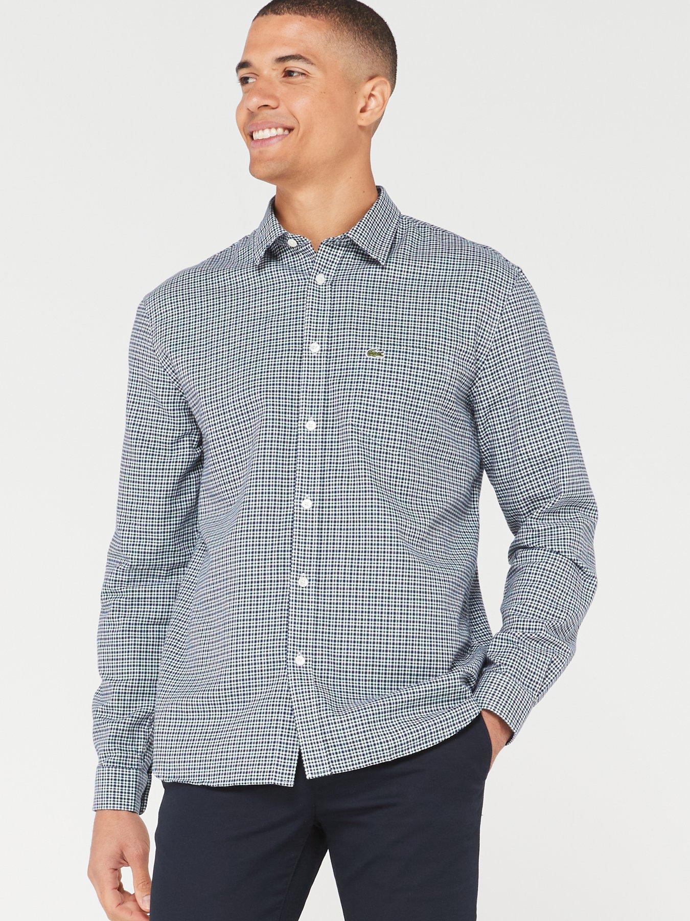 Lacoste flannel shirt sale