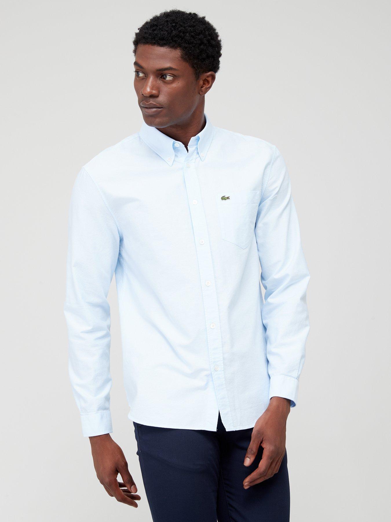 White long sleeve on sale lacoste shirt