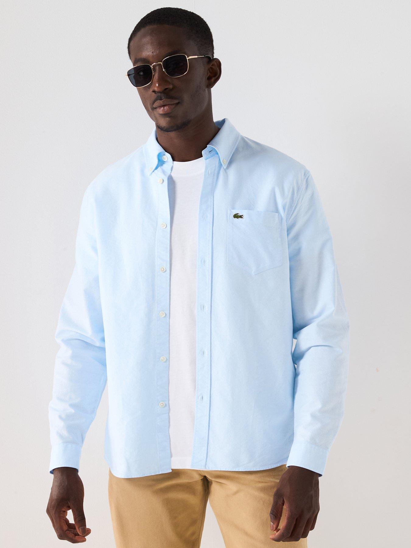 Lacoste Long Sleeve Oxford Shirt - Blue