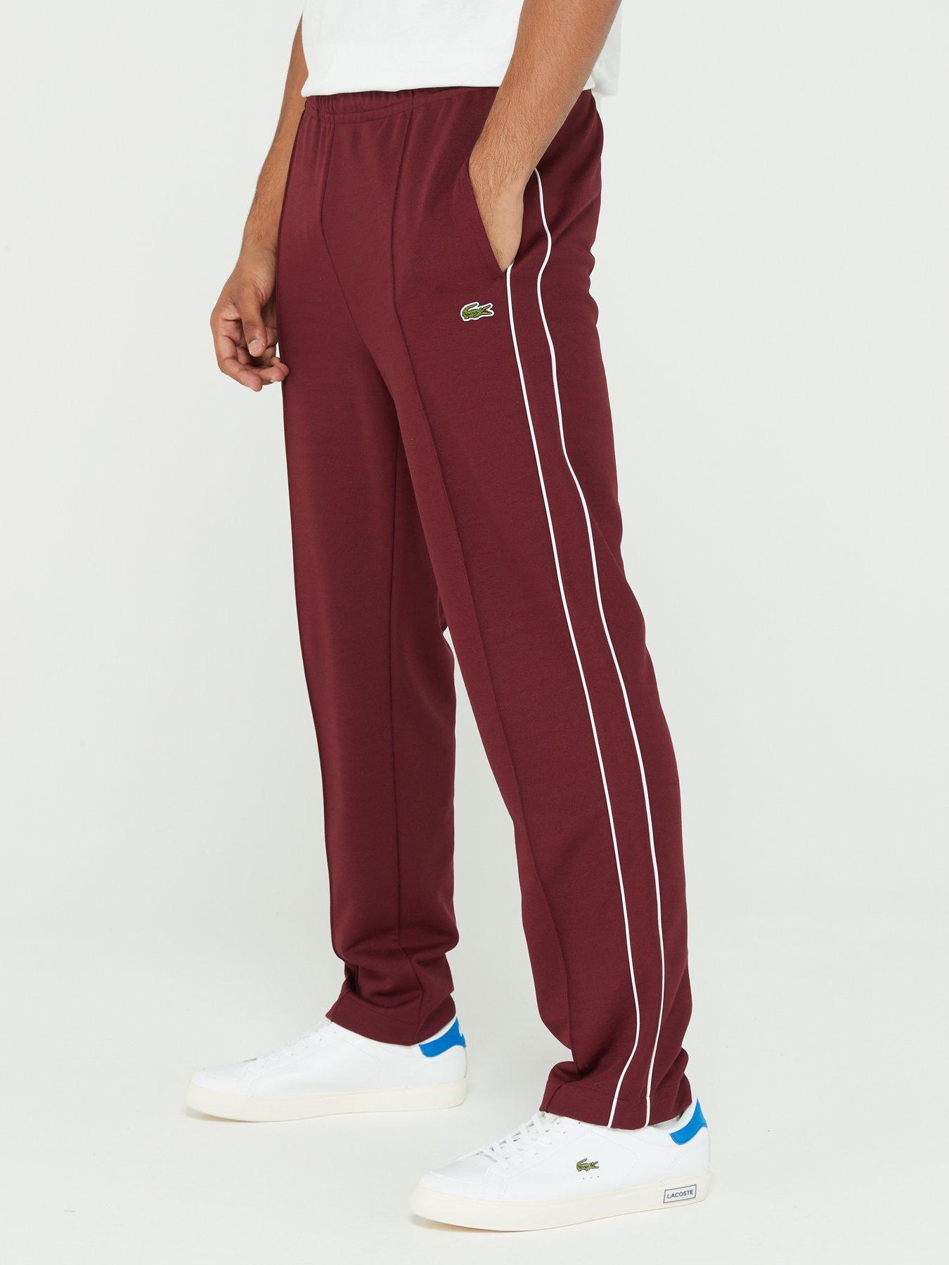 Red on sale lacoste sweatpants