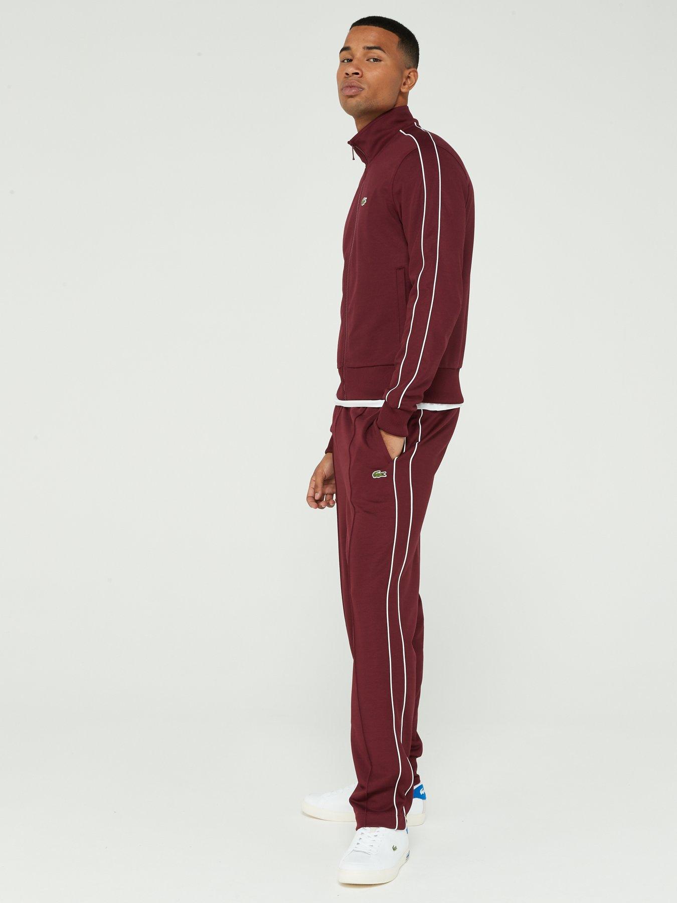 Paris Straight Leg Joggers Dark Red