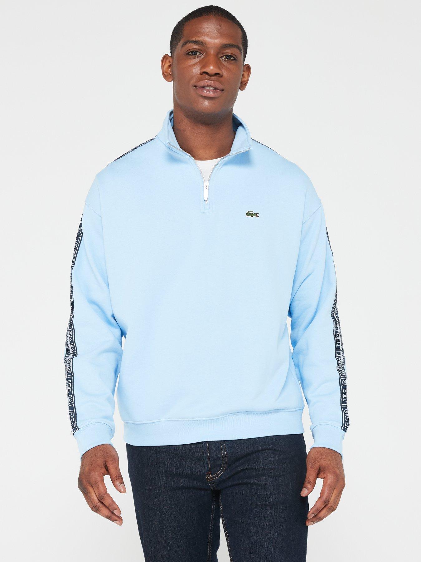 Light blue shop quarter zip sweatshirt