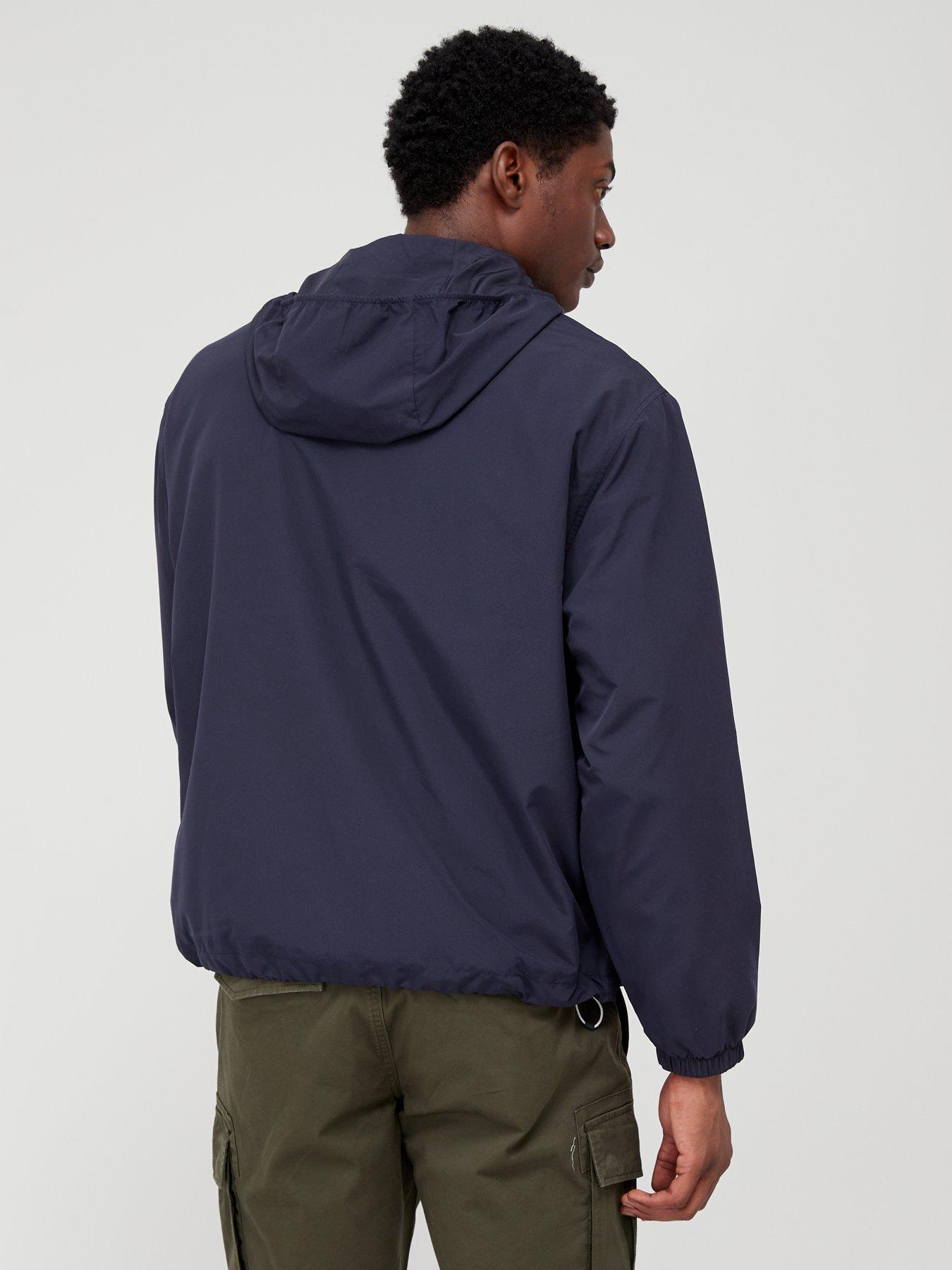 Packable Hood Windbreaker Jacket Navy