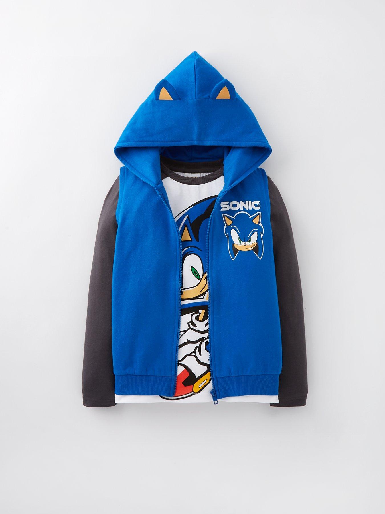 Sonic the hedgehog on sale zip up hoodie