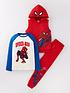  image of spiderman-3-piece-gilet-top-and-jogger-set-red