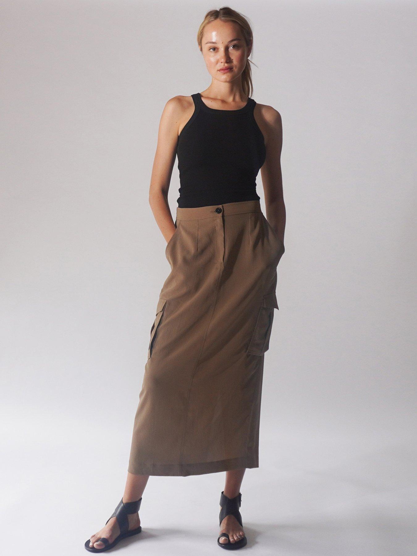 Brown shop skirt uk