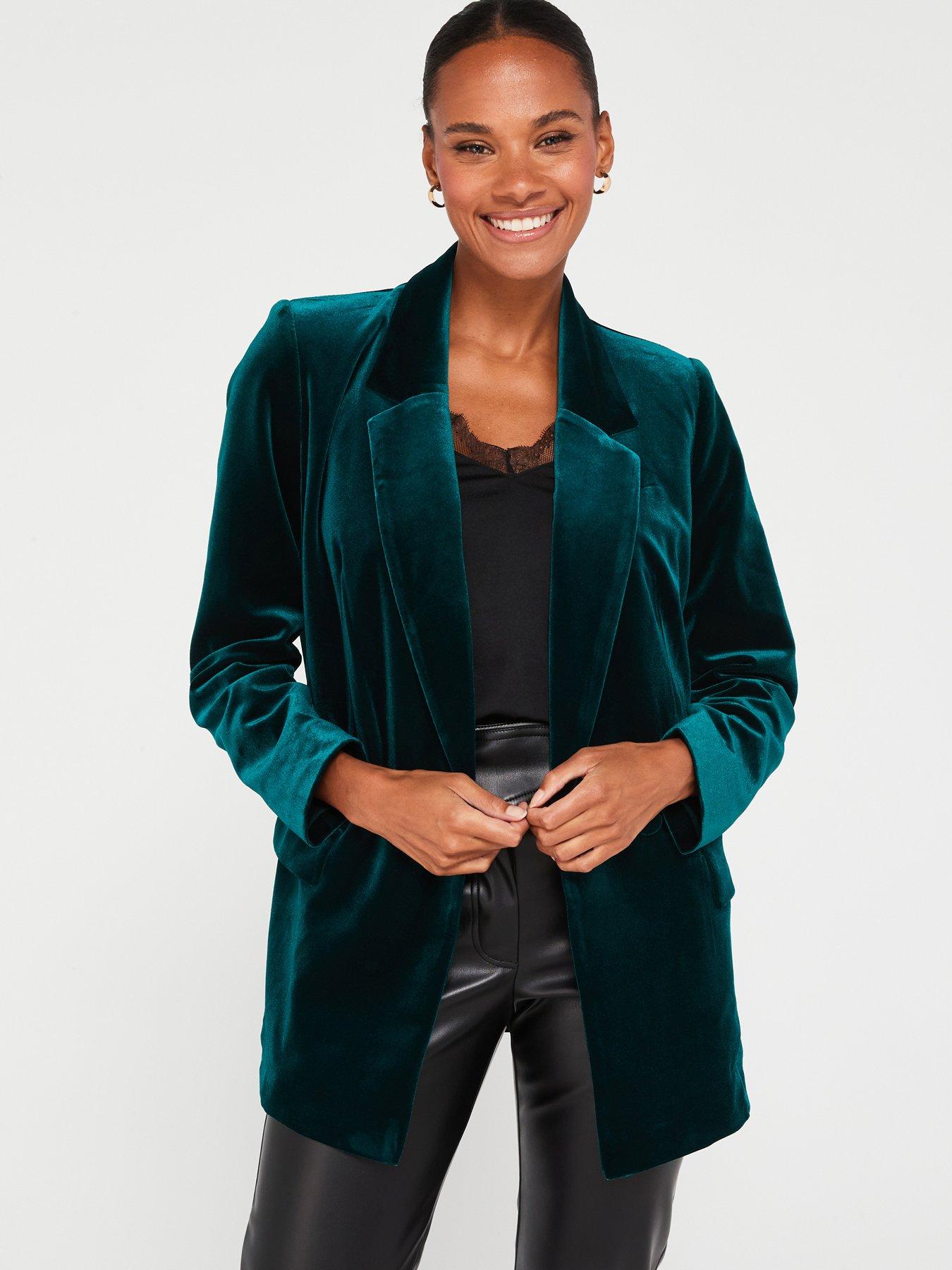 V by Very Velvet Blazer