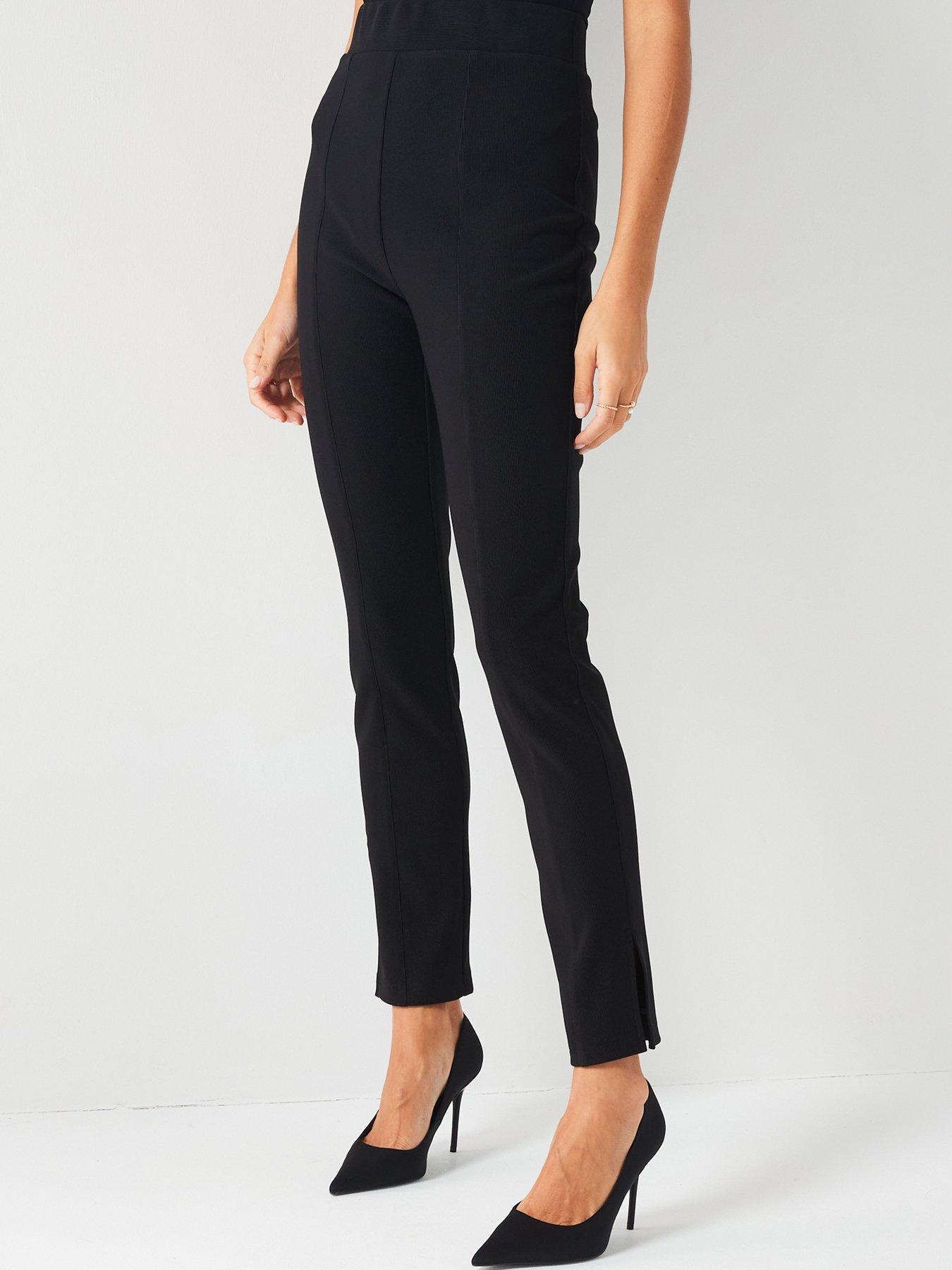 Black Straight Leg Ponte Trousers – Highstreet Outlet UK