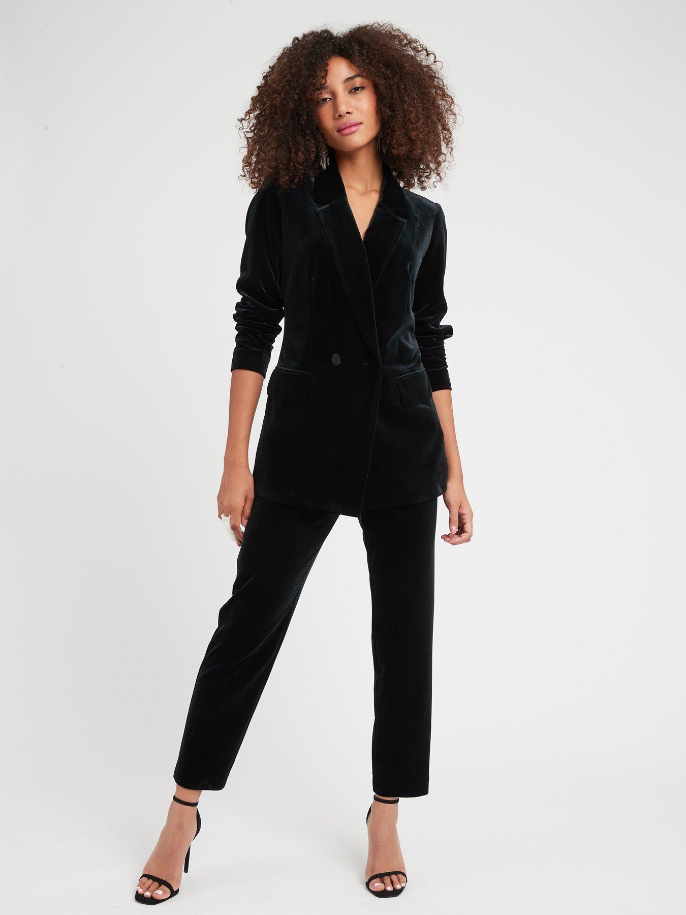 Big and tall discount black velvet blazer