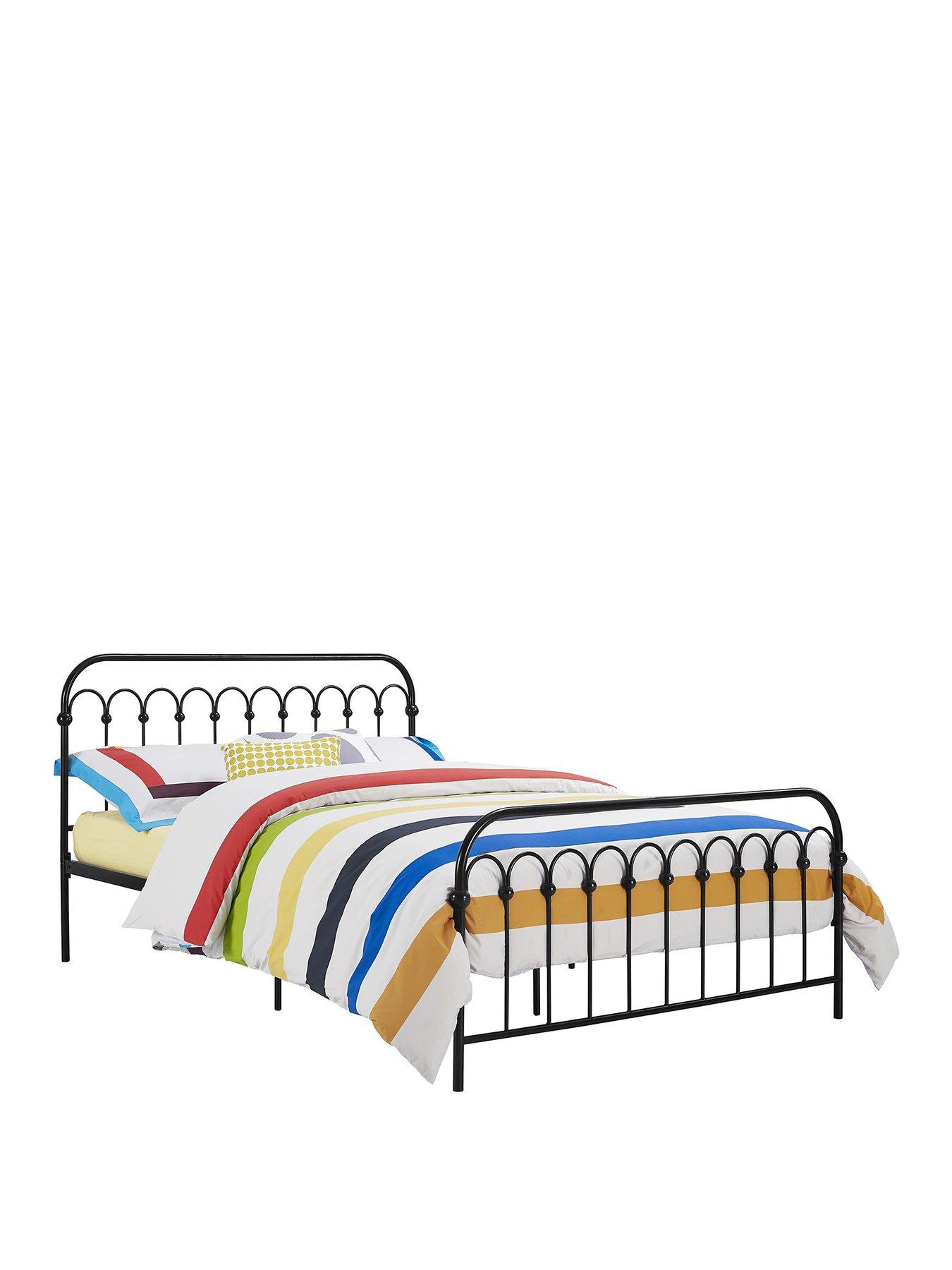 Image 2 of 7 of Novogratz Bright Pop Double Metal Bed Frame - Black