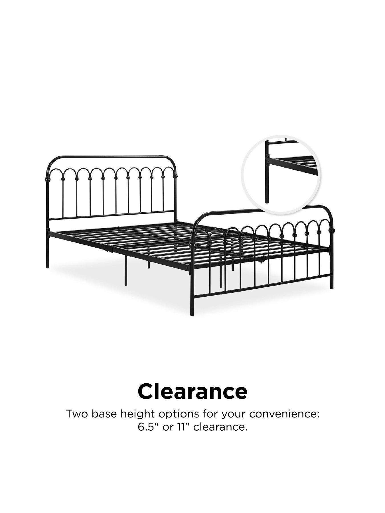 Image 5 of 7 of Novogratz Bright Pop Double Metal Bed Frame - Black