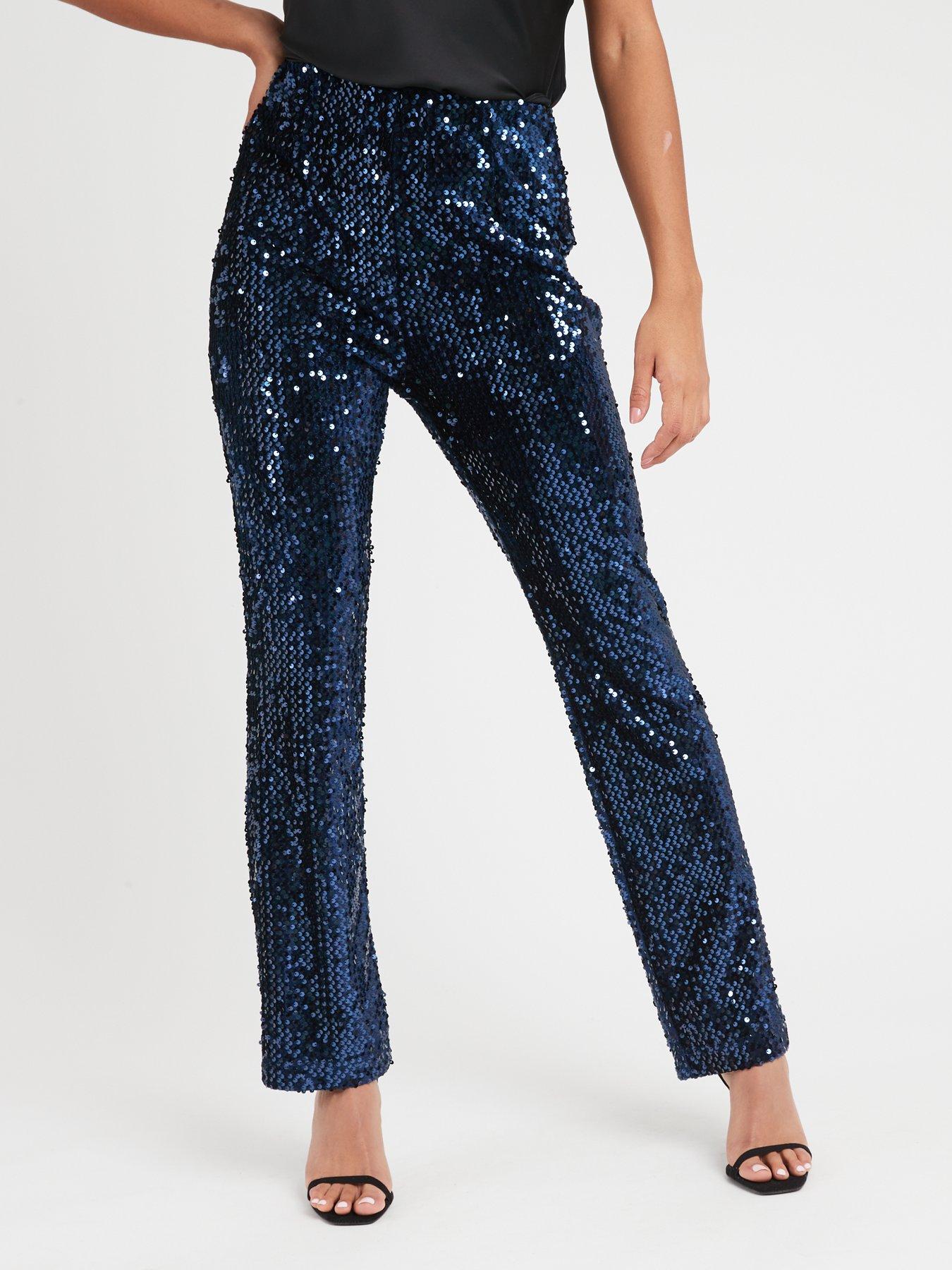 Blue store sequin pants