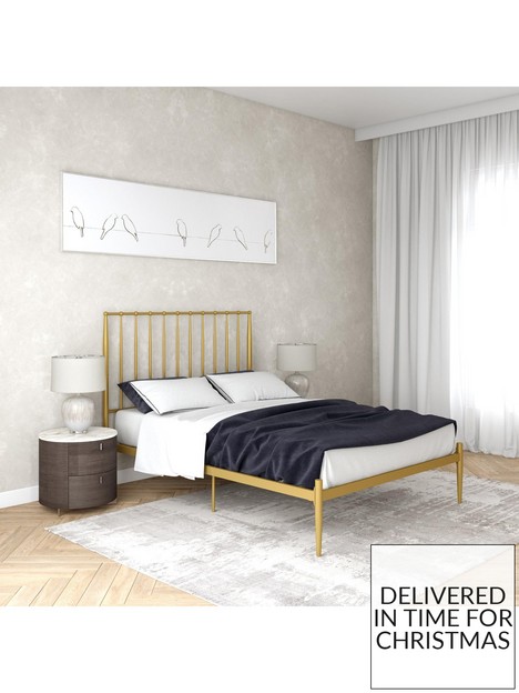 dorel-home-giulia-modern-double-metal-bed-frame-gold