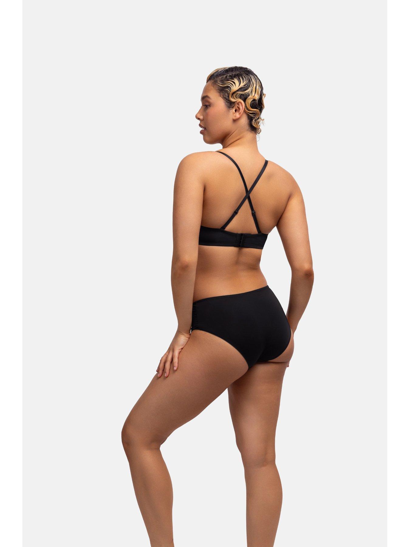 Image 3 of 7 of DORINA Lightly Padded Michelle 2 Pack Bandeau Bra - Beige/black