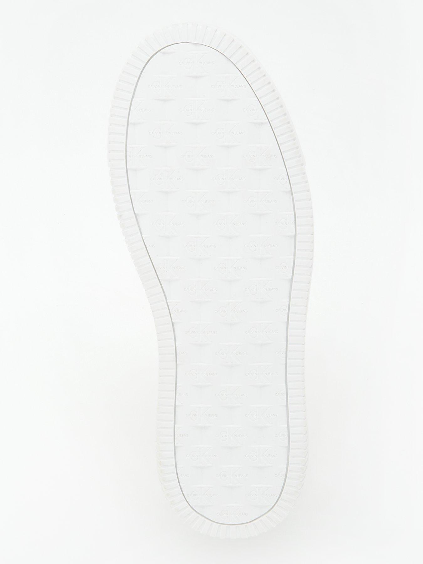 Image 5 of 6 of Calvin Klein Jeans Chunky Cupsole Mono Lth Trainers - White/Black