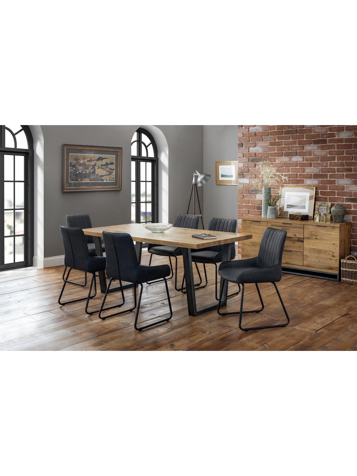 Product photograph of Julian Bowen Brooklyn 180 Cm Dining Table from very.co.uk