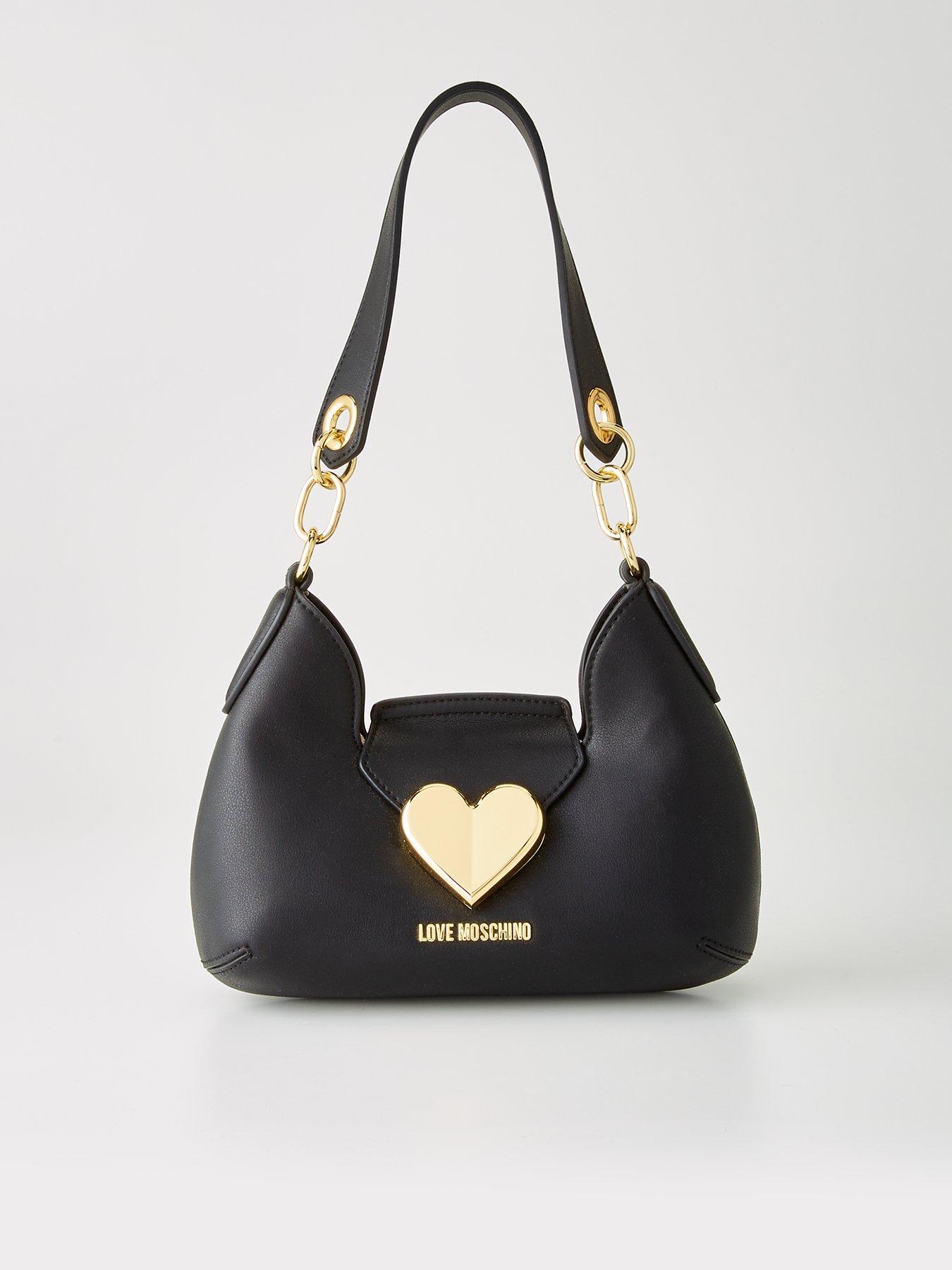 Love Moschino Women's Black Hobo Bag with Scarf