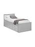  image of julian-bowen-maise-childrens-bed-with-pull-out-guest-bed-and-drawers-grey