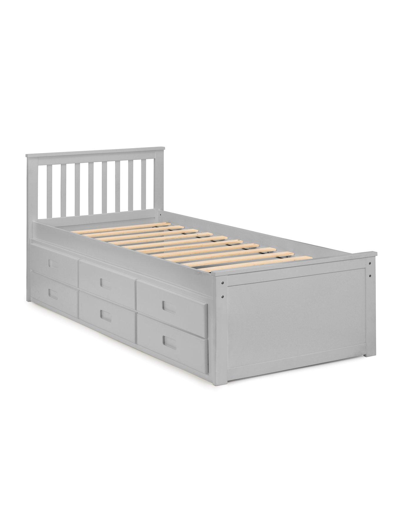Image 6 of 6 of Julian Bowen Maise Children's Bed with Pull Out Guest Bed and Drawers - Grey