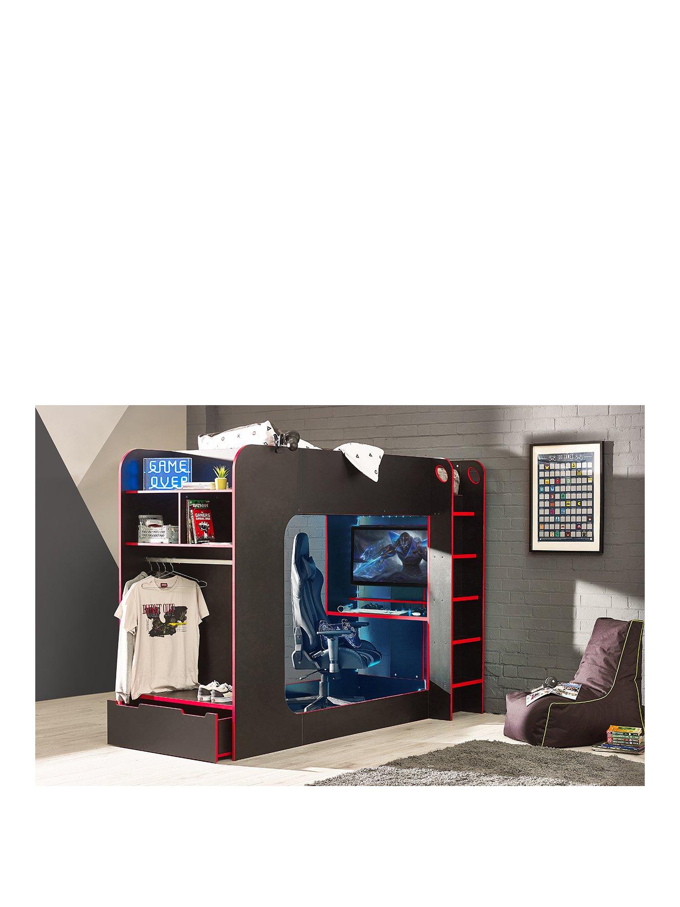 undefined Impact Gaming Bunk Bed - Black/Red