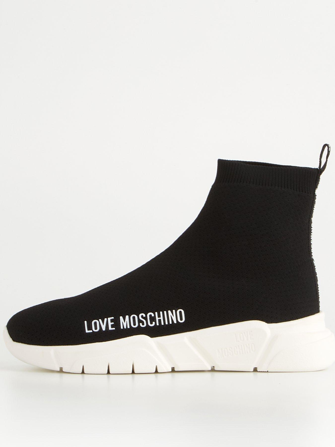 Love moschino hot sale sock trainer