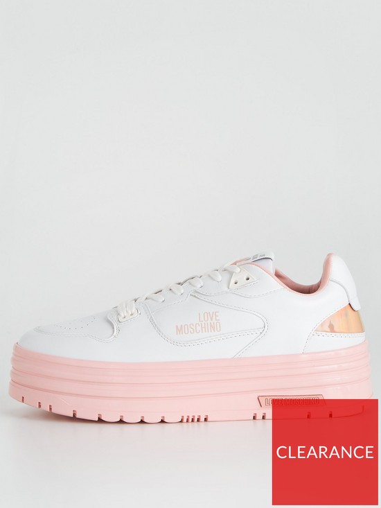 front image of love-moschino-chunky-platform-trainers-whitepink