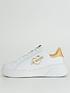  image of love-moschino-chunky-heart-trainers-whitegold
