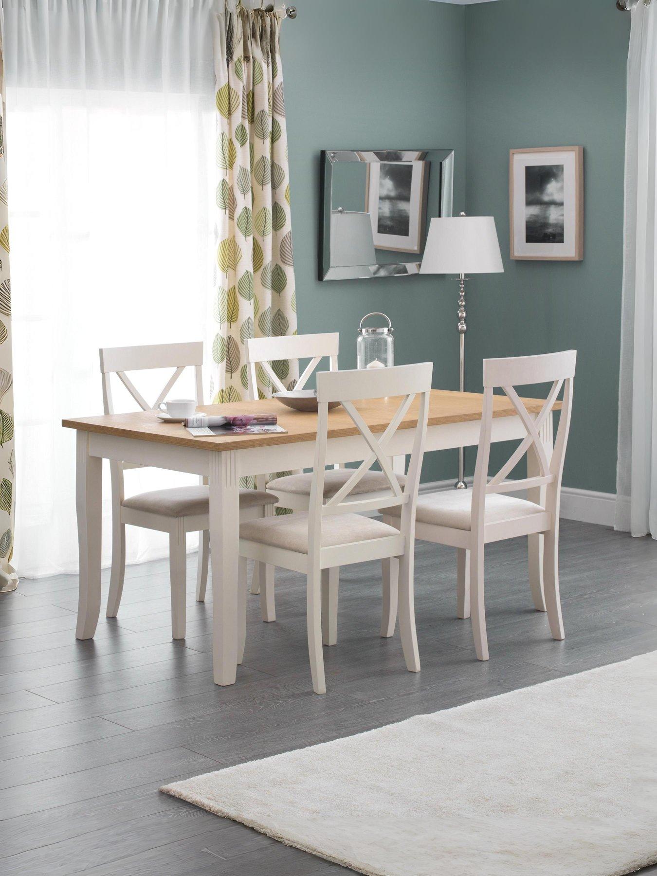 Product photograph of Julian Bowen Davenport 150 Cm Dining Table from very.co.uk