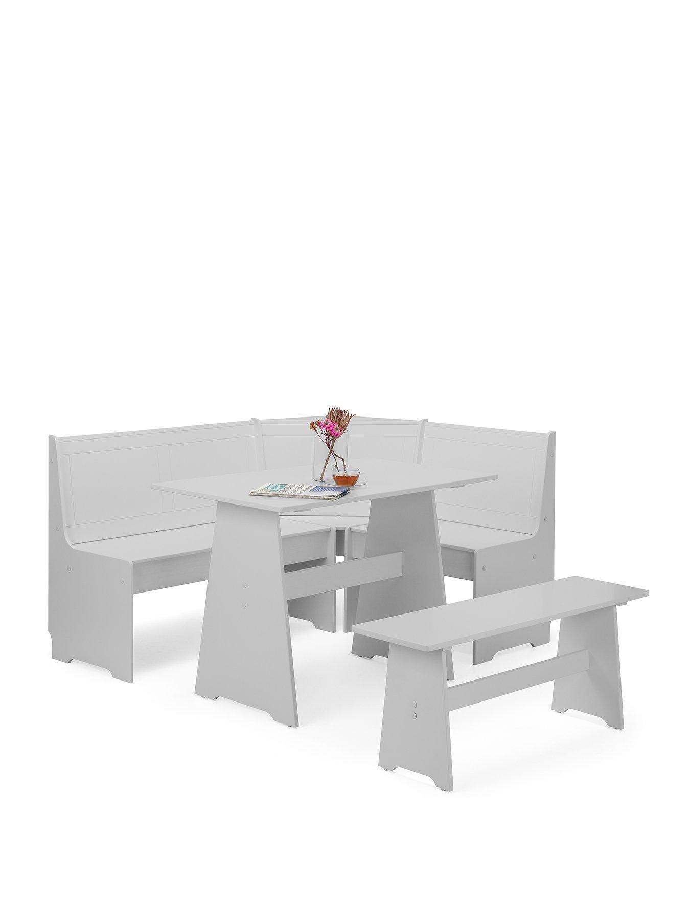 Image 2 of 6 of Julian Bowen Newport Corner Dining Set with Storage Bench