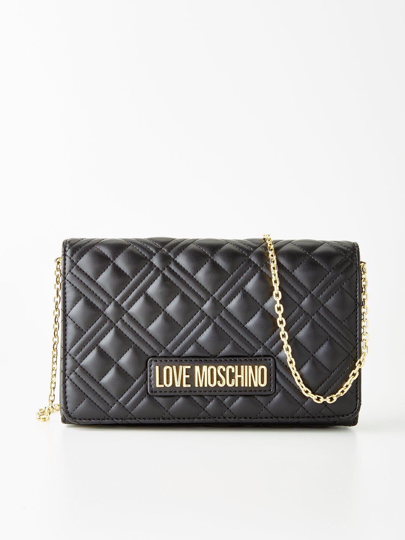 Love moschino black cross body bag hot sale