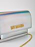  image of love-moschino-holographic-flap-over-cross-body-bag-silver