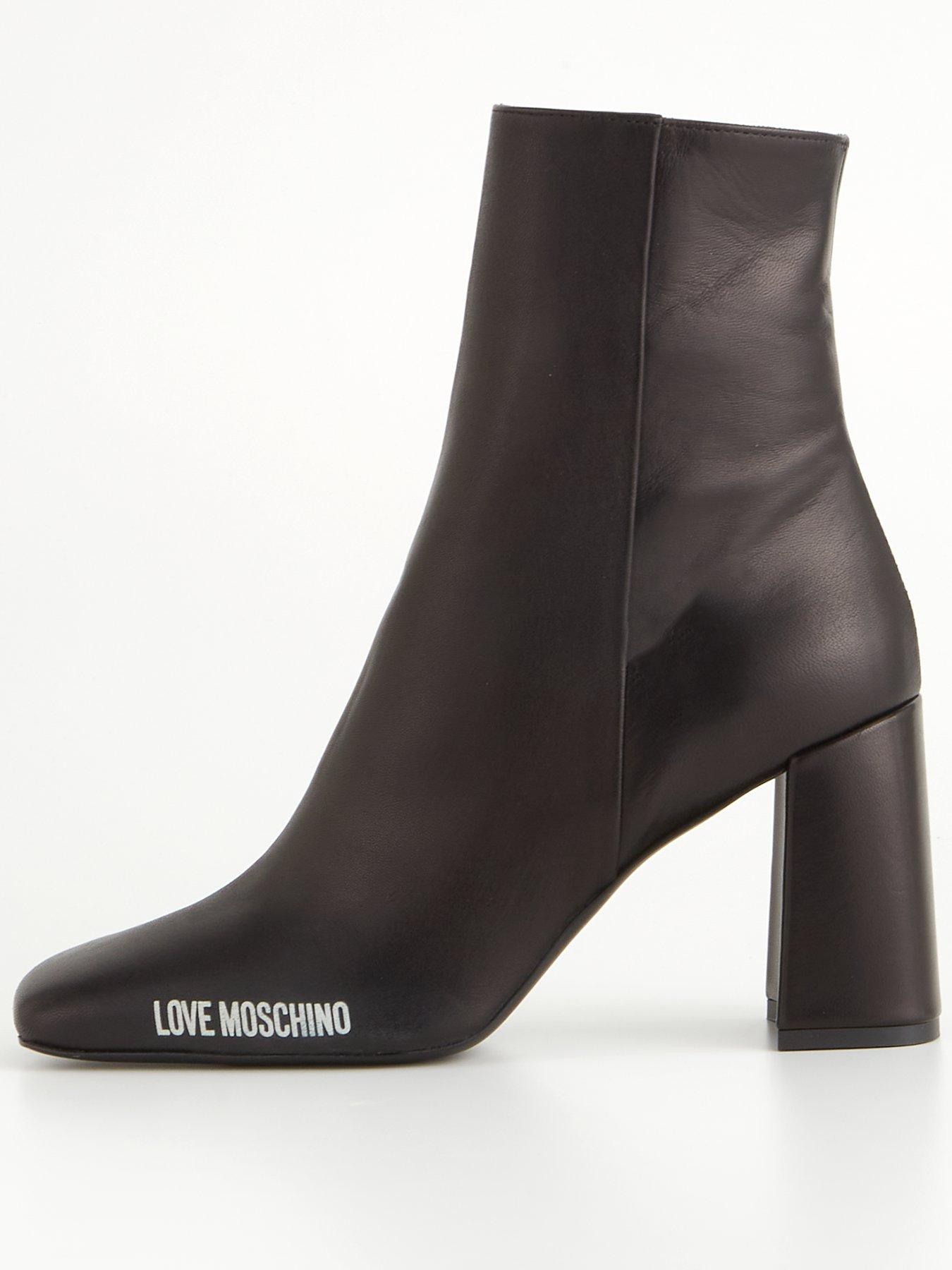 love-moschino-soft-leather-heelednbspboots-black