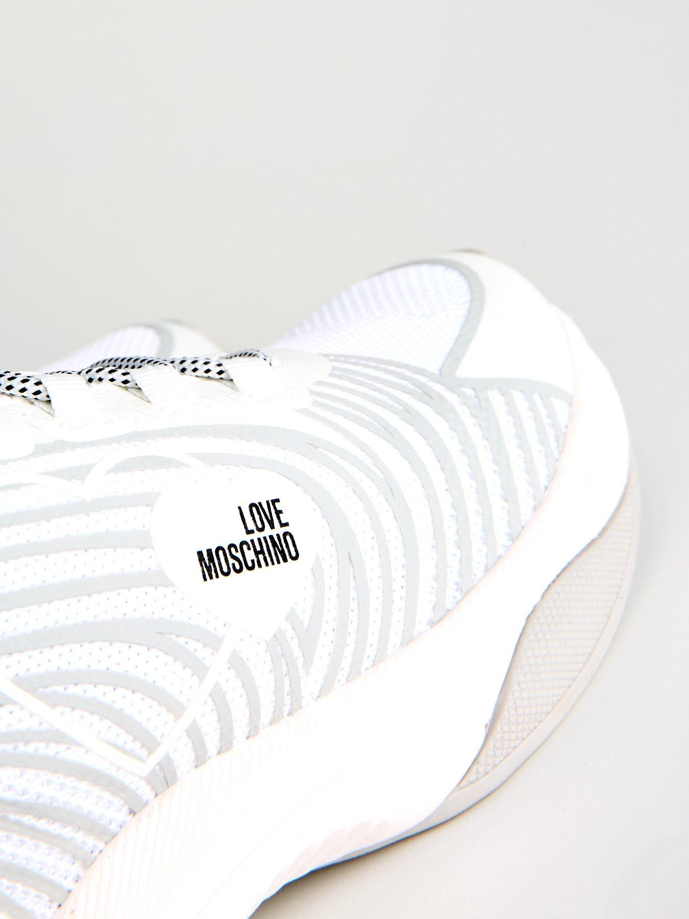 LOVE MOSCHINO Sprint Runner Trainers White Very