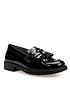  image of geox-girls-agata-patent-leather-tassle-school-loafer
