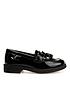  image of geox-girls-agata-patent-leather-tassle-school-loafer