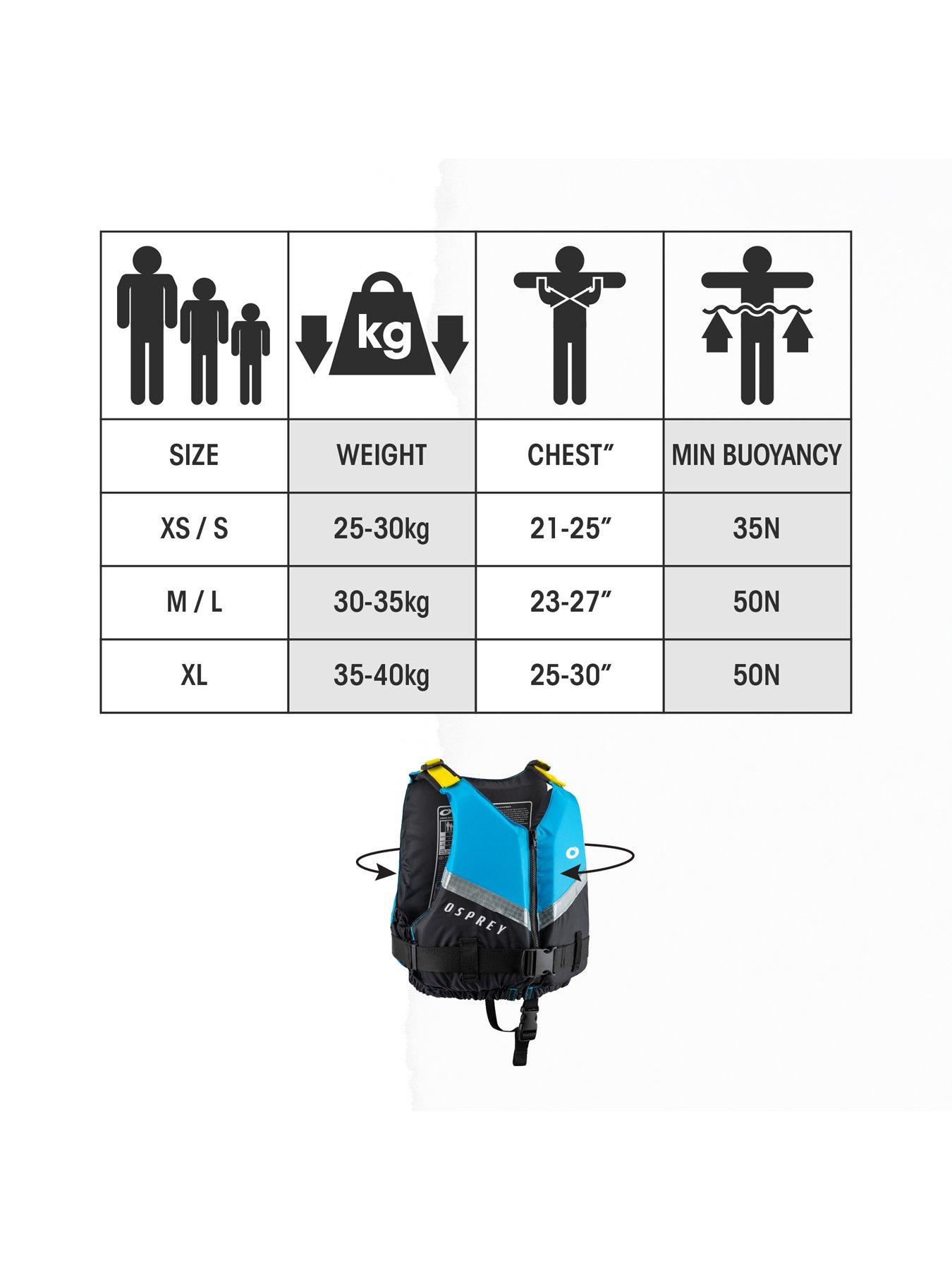 Image 7 of 7 of Osprey Action Sports Junior Buoyancy Aid 50N - Blue
