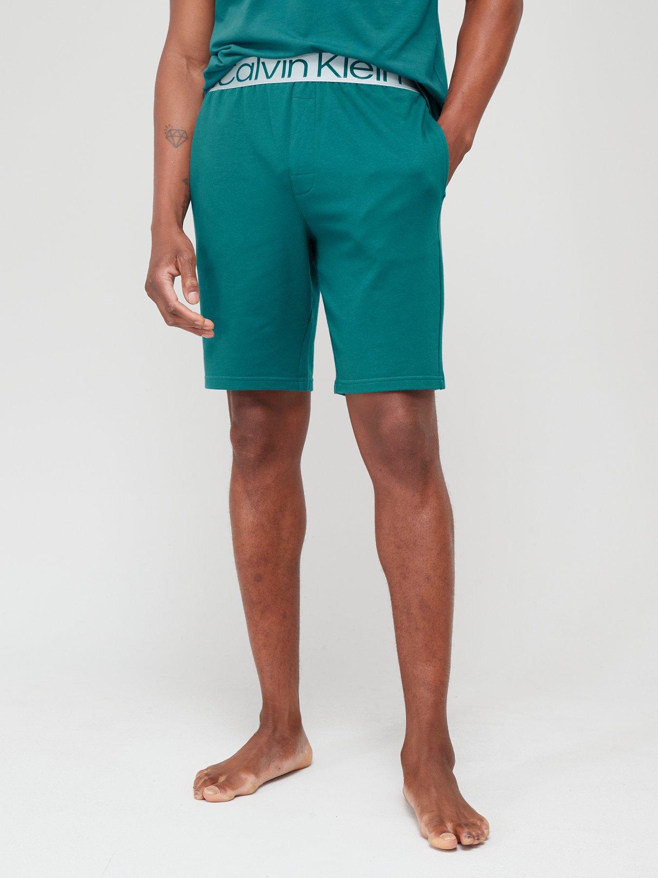 Calvin Klein Sleep Shorts - Green | very.co.uk