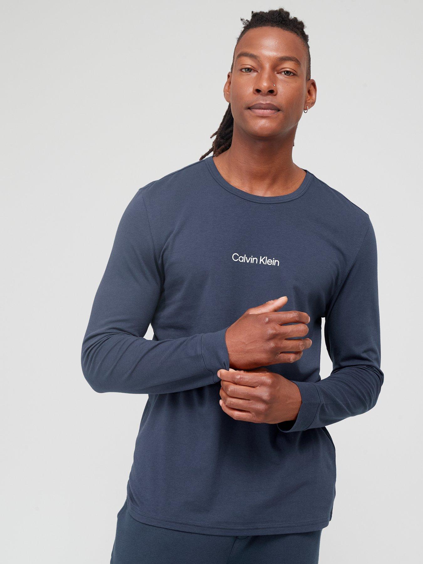 Calvin klein men's long deals sleeve shirts