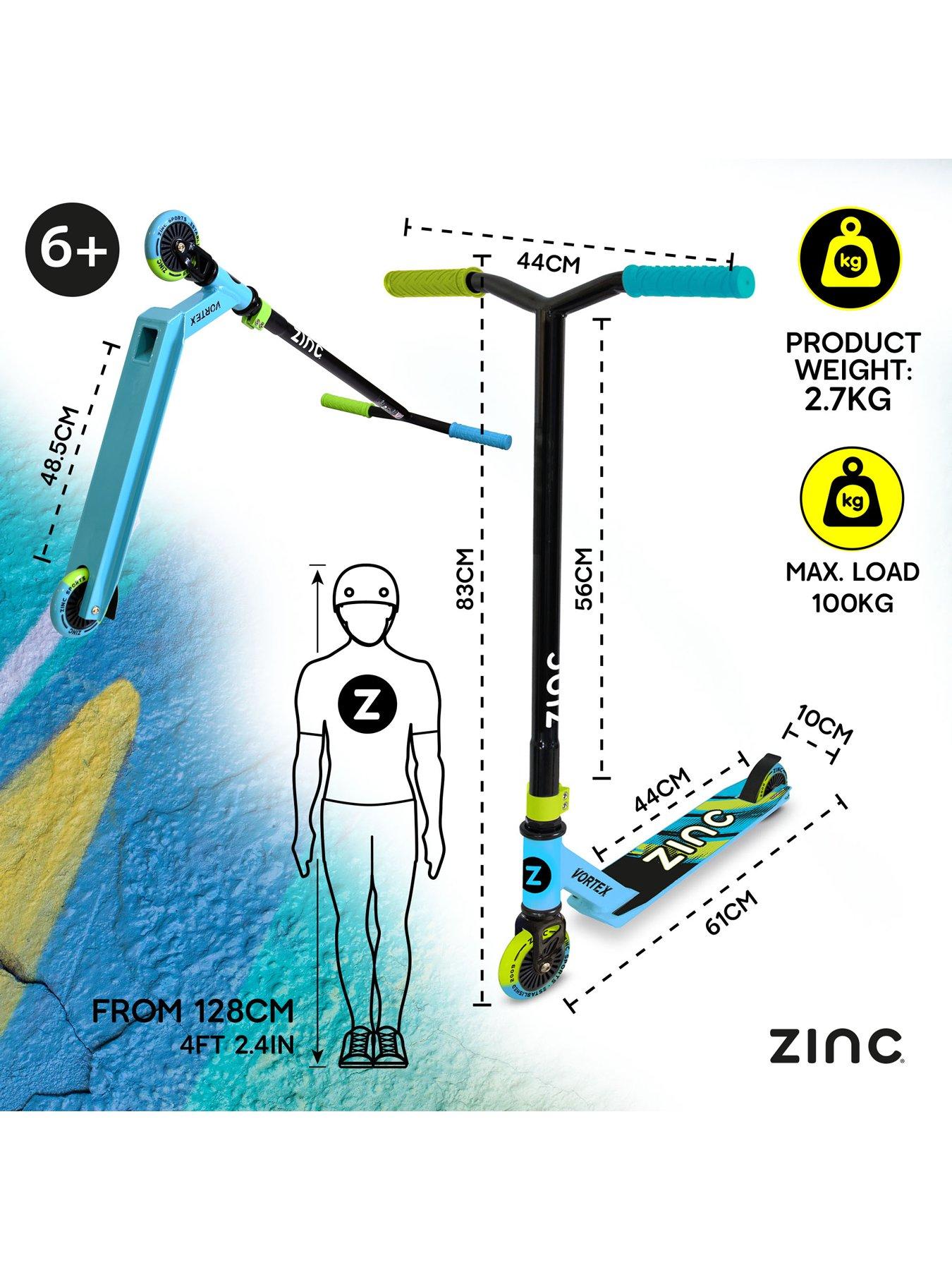 Image 2 of 7 of Zinc Vortex Stunt Scooter - Blue/Green